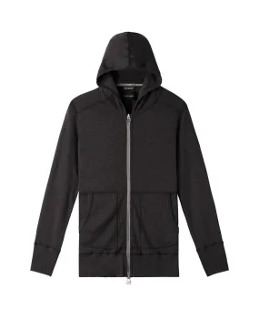 1x1 Slub Zip Hoodie Stone