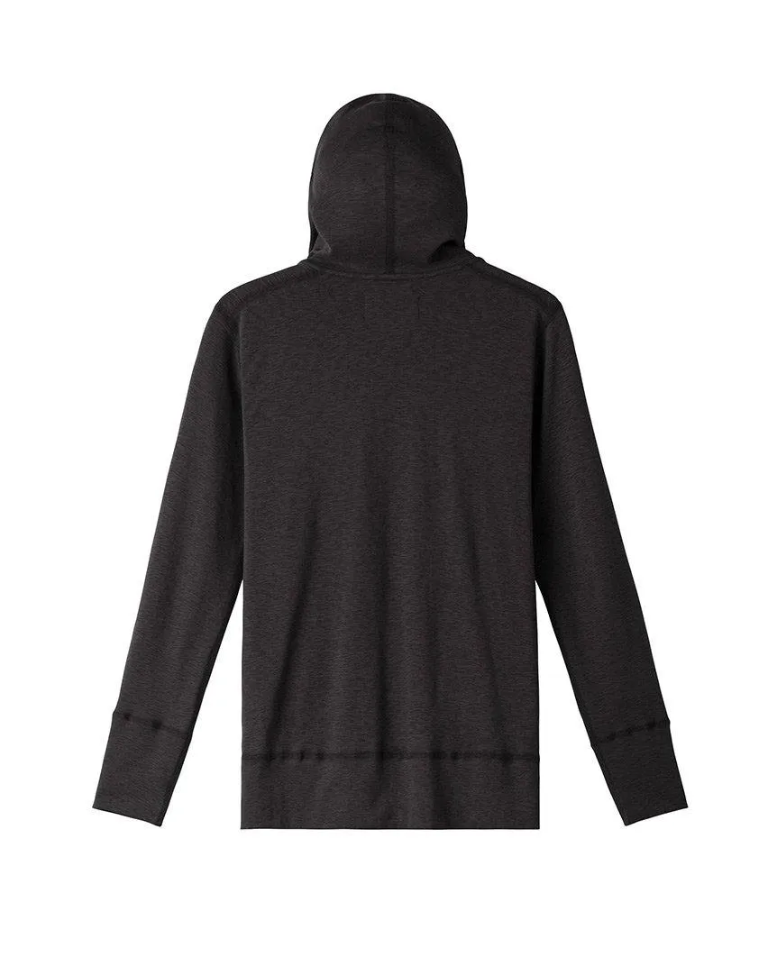 1x1 Slub Zip Hoodie Stone