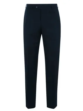40% OFF BRUHL Trousers - Steward Wool Mix Formal - Navy - Size: 32" REG