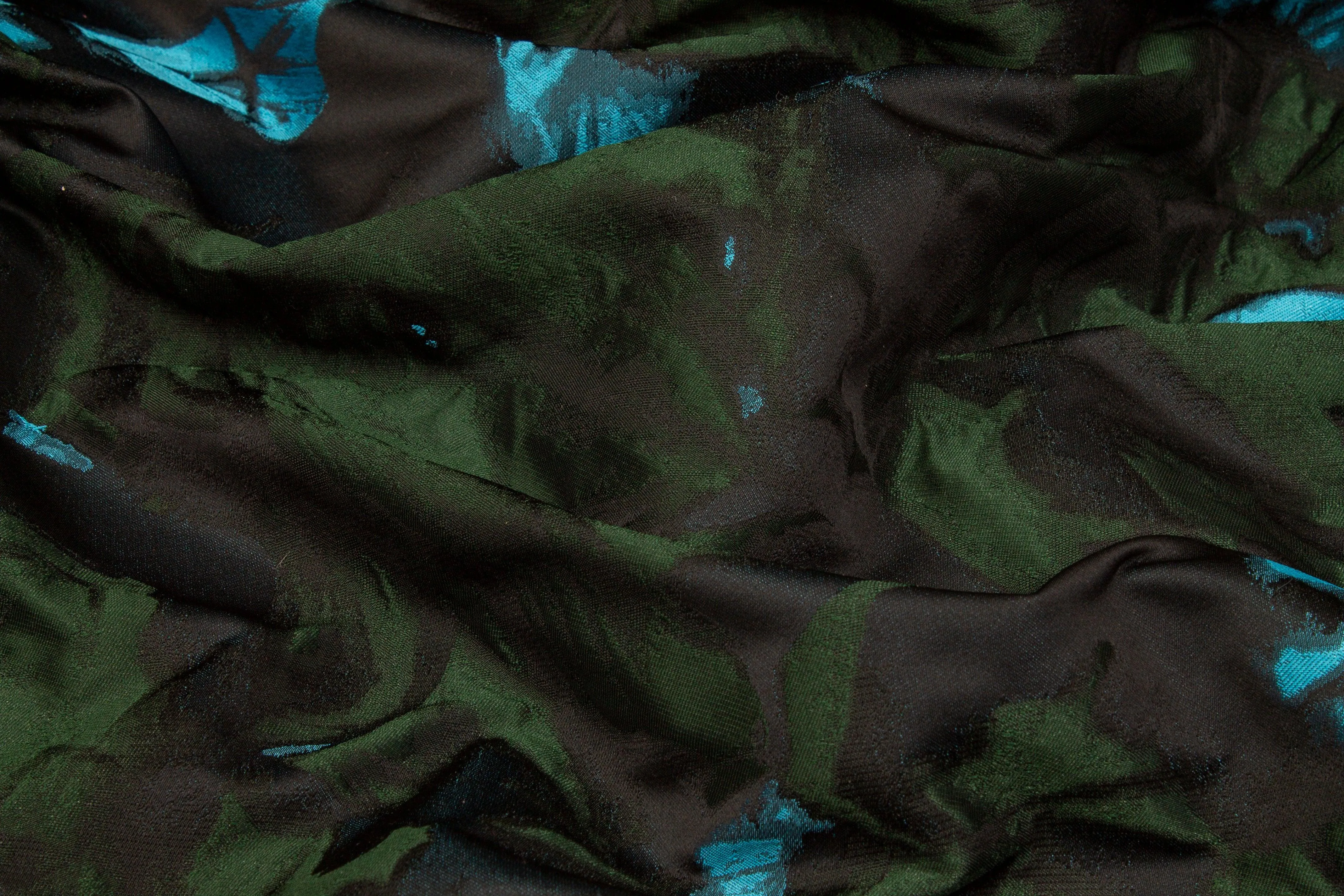 Abstract Brocade - Turquoise Blue and Green
