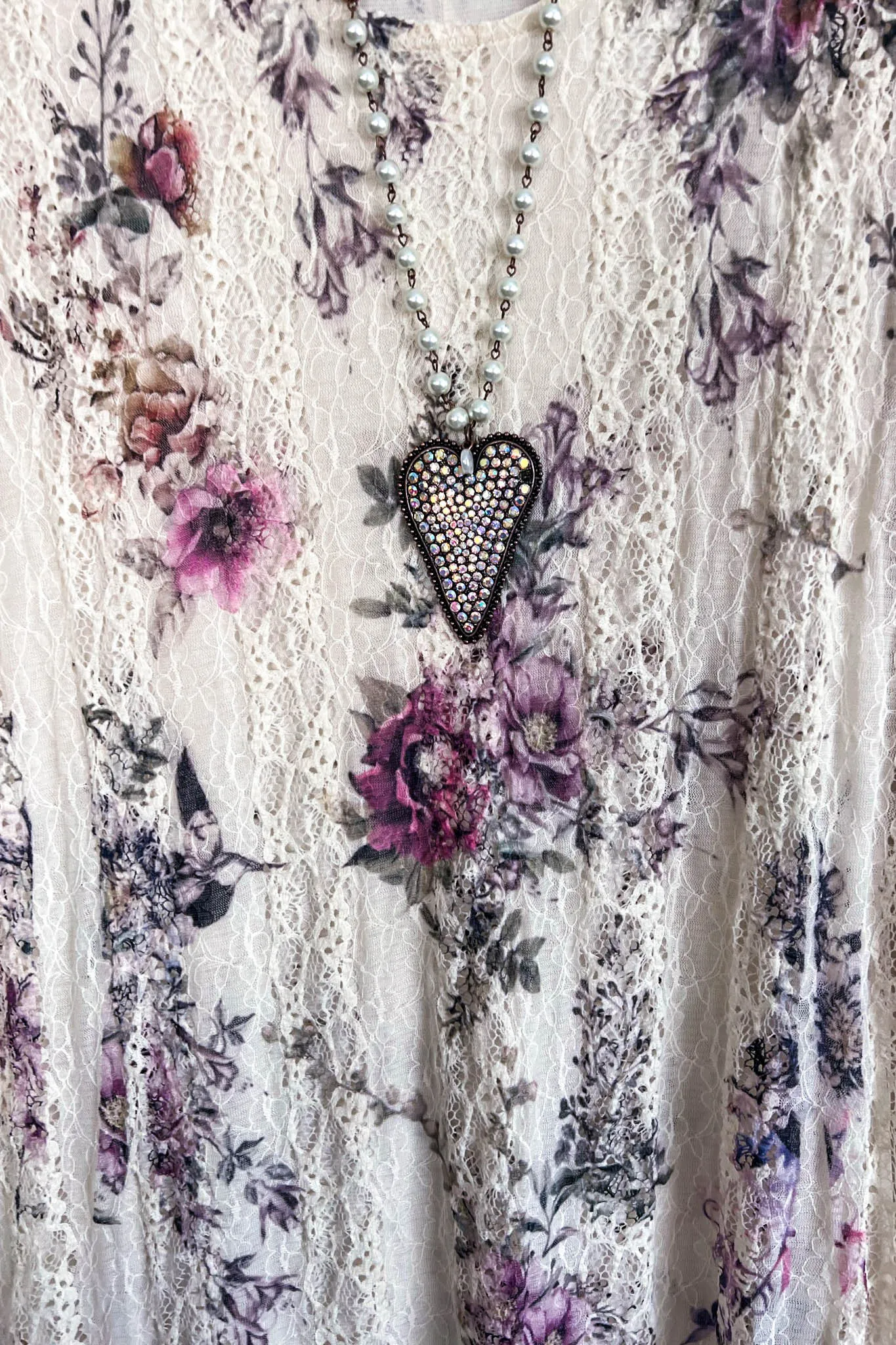 AHB EXCLUSIVE: Laughing Now Layered Tunic - Beige/Floral