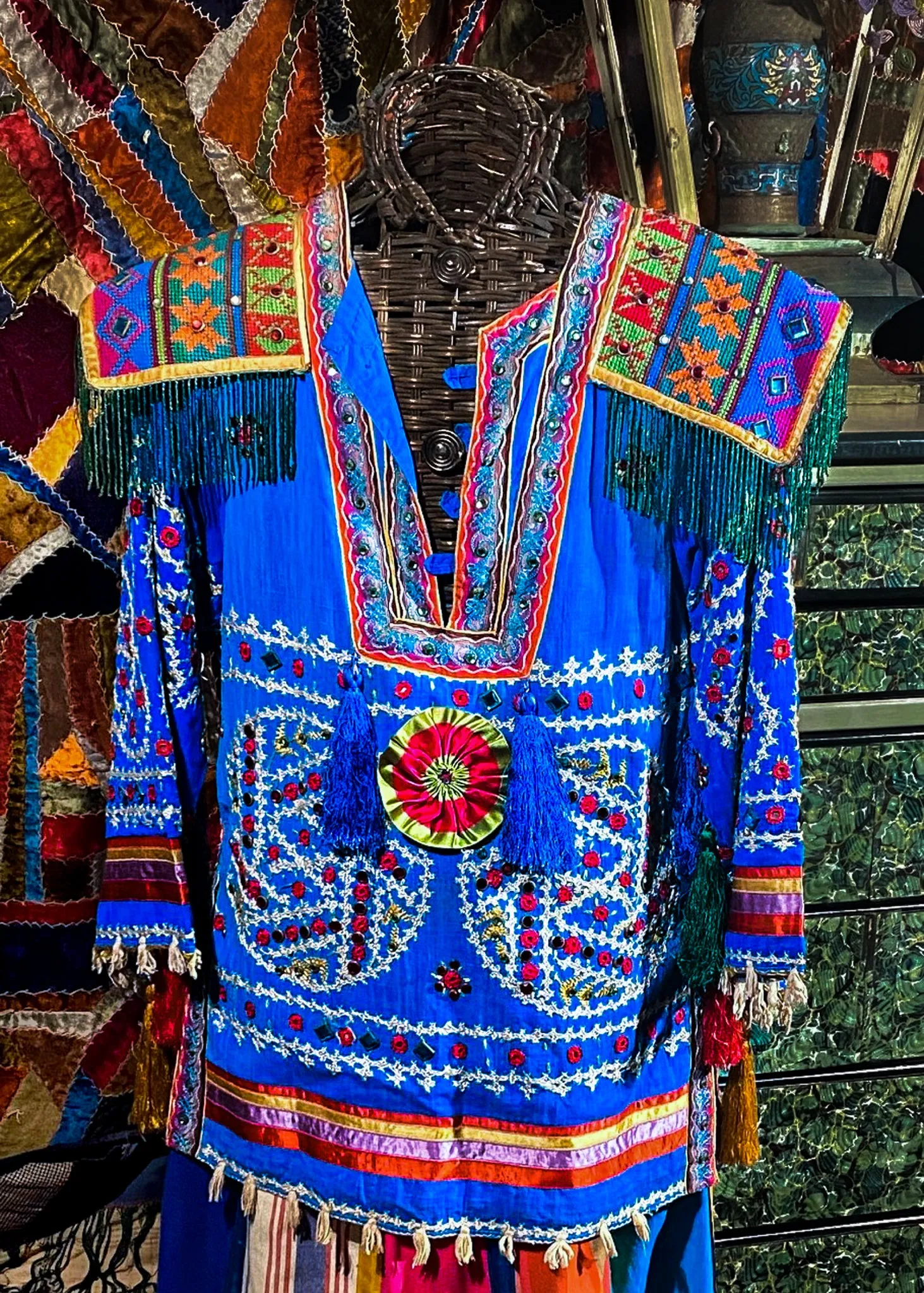 Bill Whitten Designed Tunic and Cocktails Ribbon Skirt 1970's