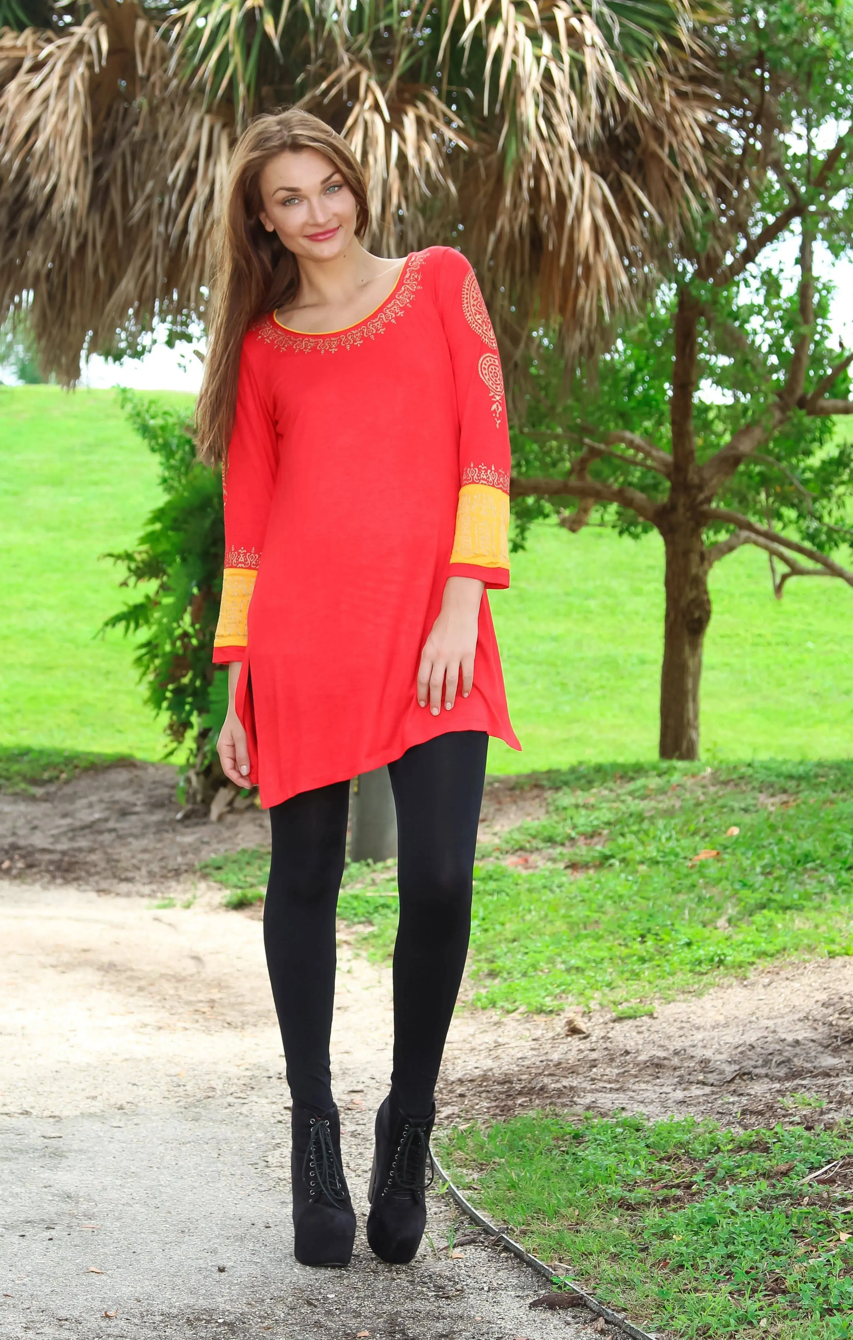 Block Printed knitted Tunic