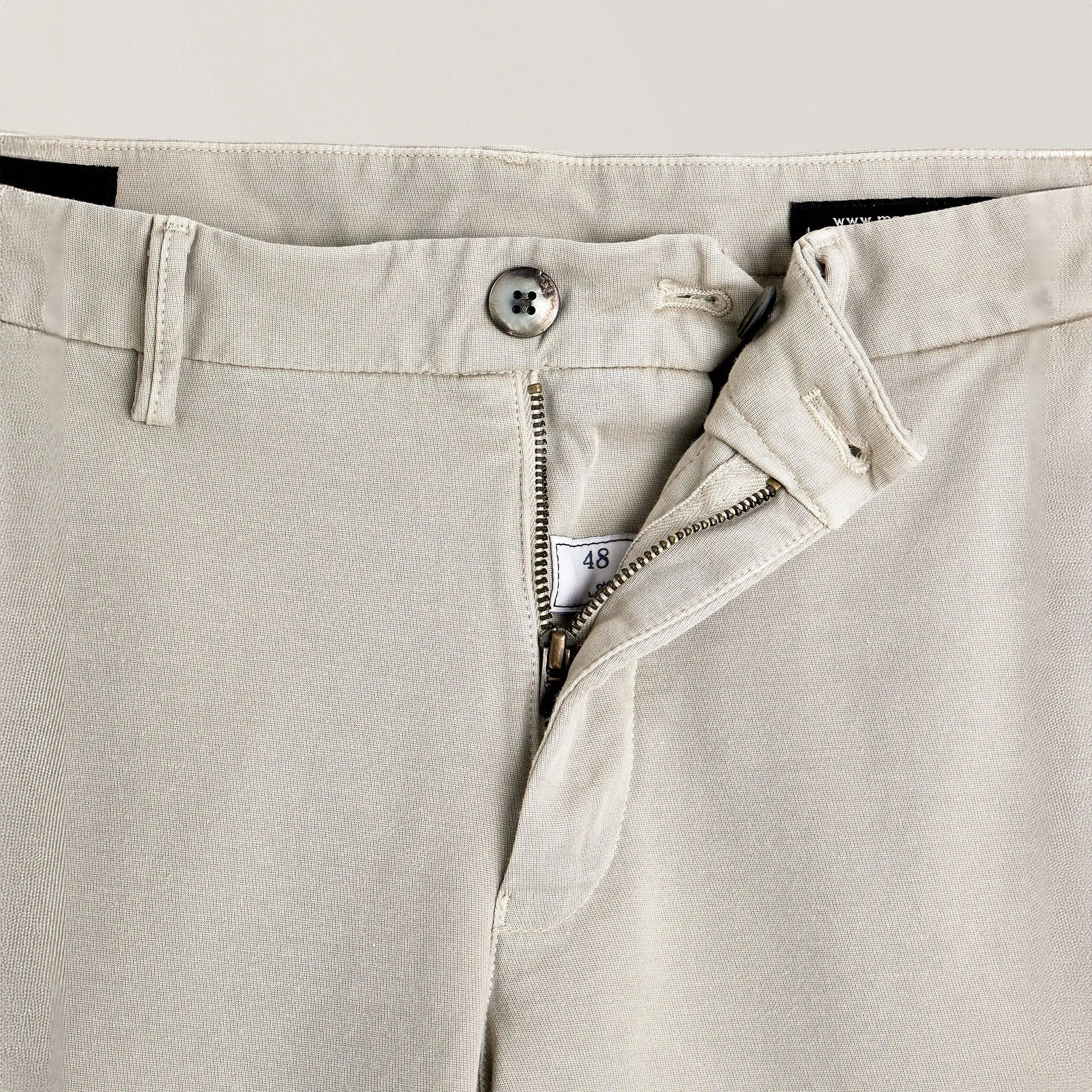 Bone Chino Gaberdine Stretch Slim Fit Pants - Mason's