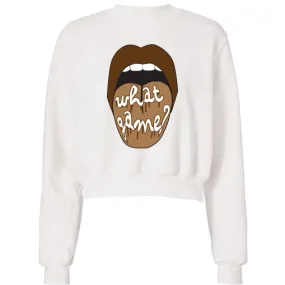 Brown What Game Lips Sweatshirt