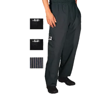 Chef Revival P024BK-2X Double X-Large Chef's Pants