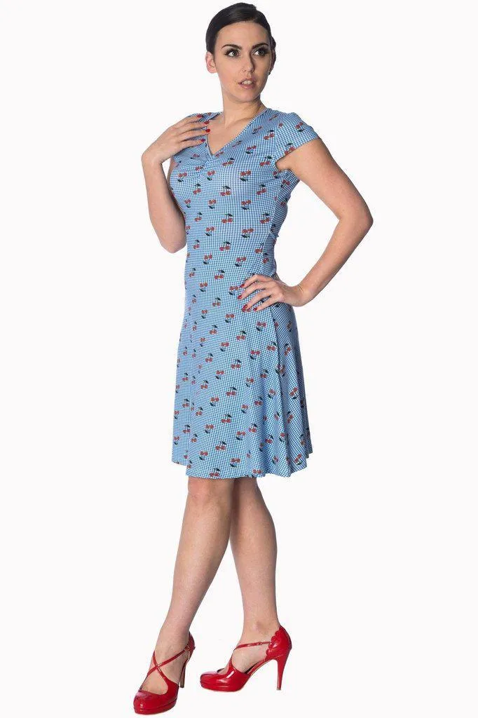 Cherry Love Cap Sleeve Dress