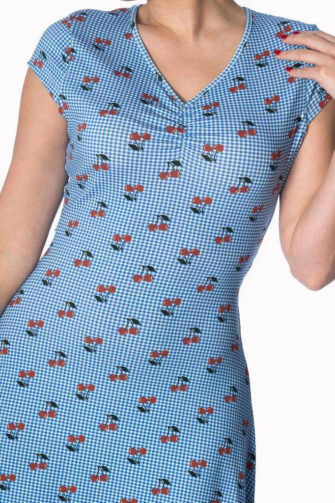 Cherry Love Cap Sleeve Dress