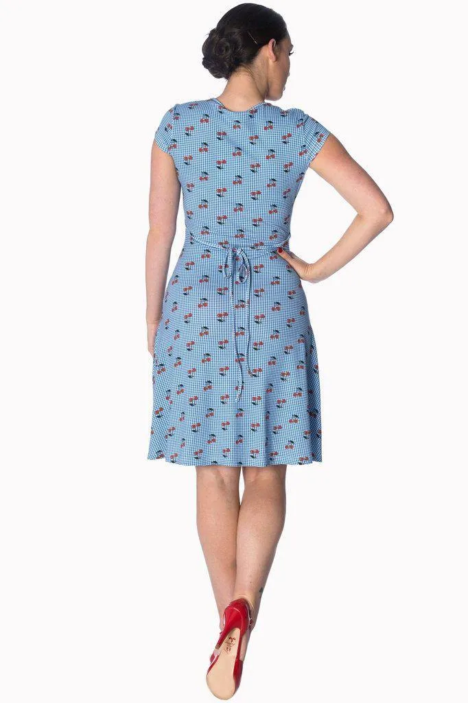 Cherry Love Cap Sleeve Dress