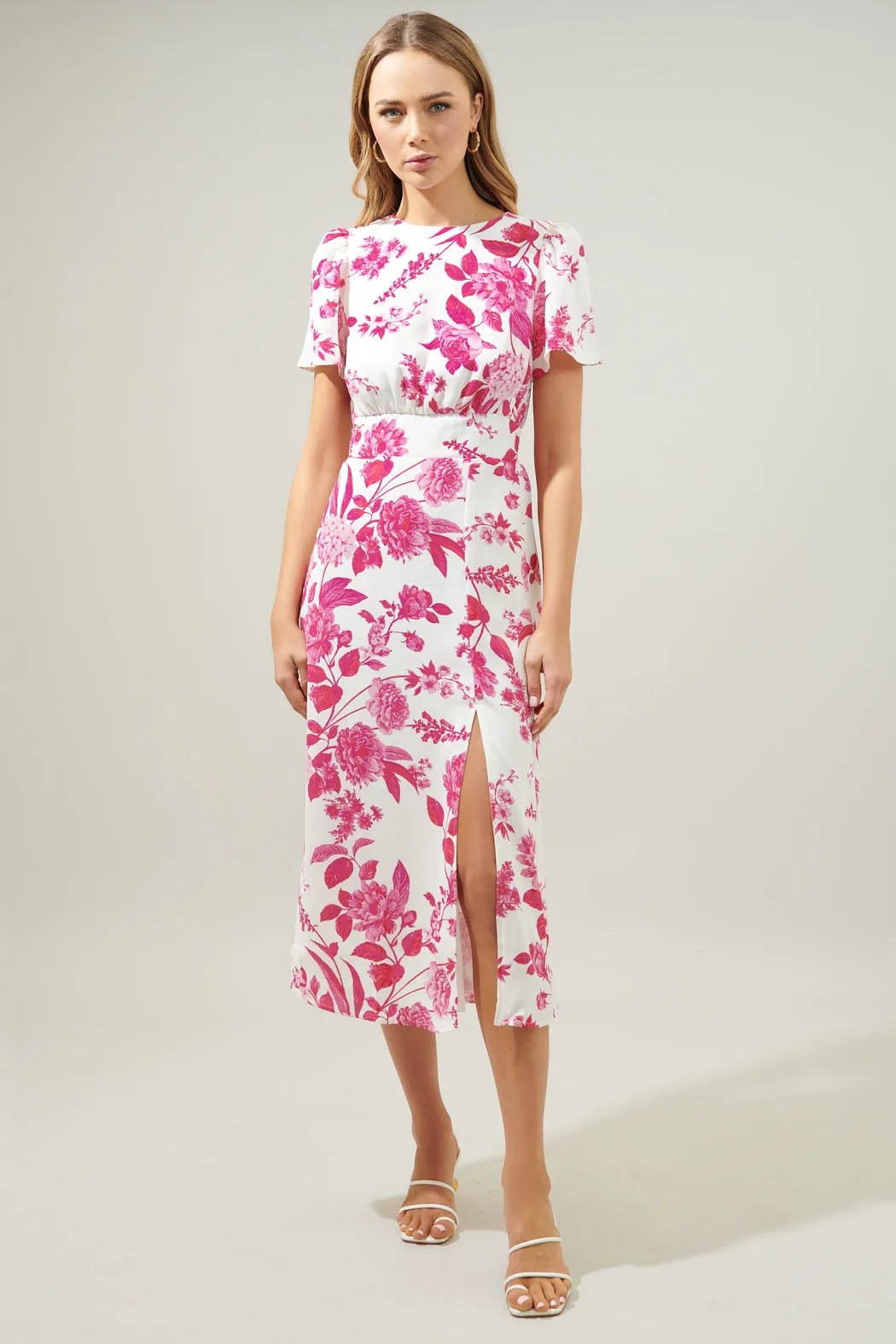 Clarice Bloom Floral Midi Dress