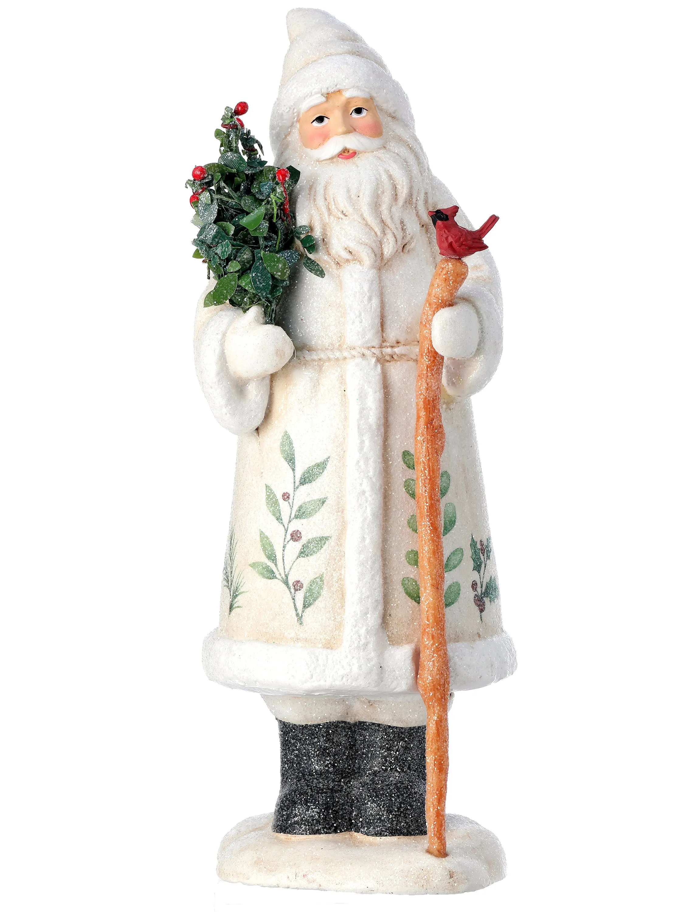 Classic Santa with Berries & Cardinal for Just Jill