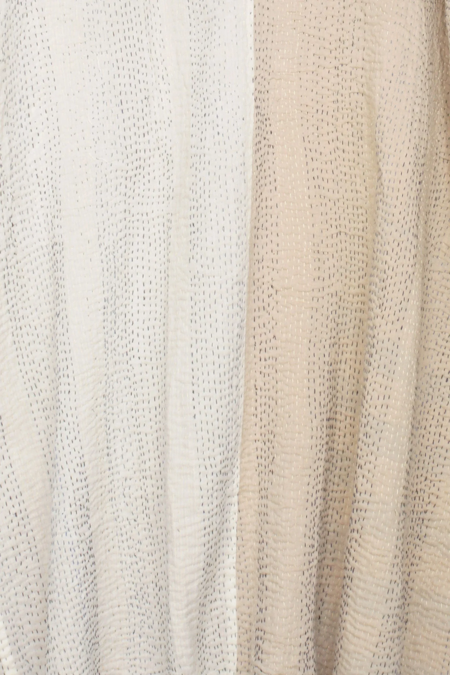 COTTON STRIPE PATCH KANTHA OVERSIZED COAT - cs4326-blu -