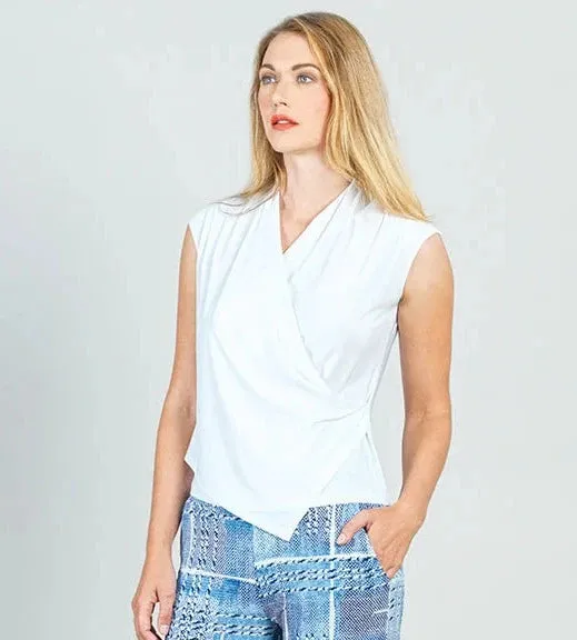 Crossover Faux Wrap Top