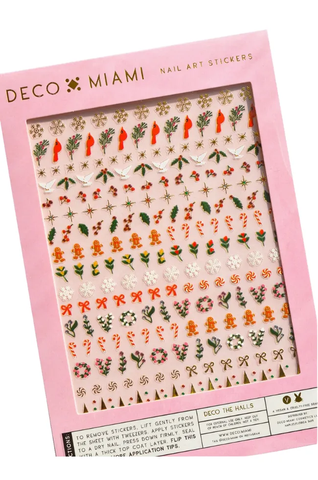 Deck the Halls Nail Art Stickers