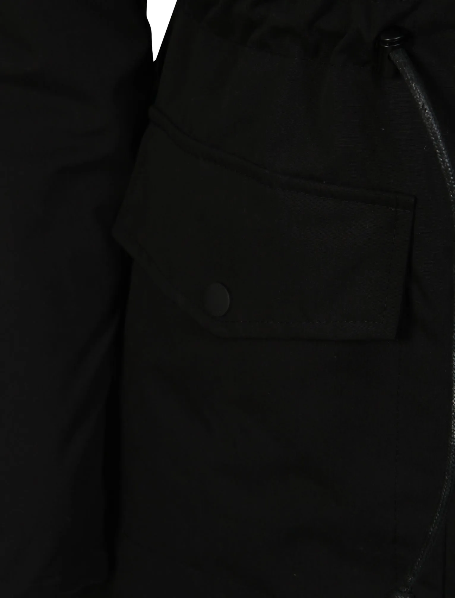 Dinah Fur Trim Hooded Parka Jacket in Black - Tokyo Laundry