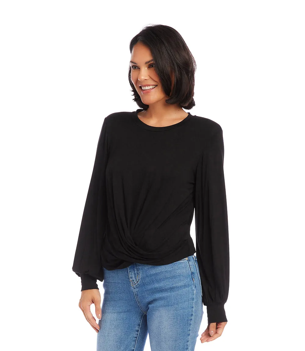 Drape Front Top