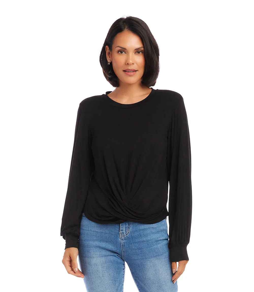 Drape Front Top
