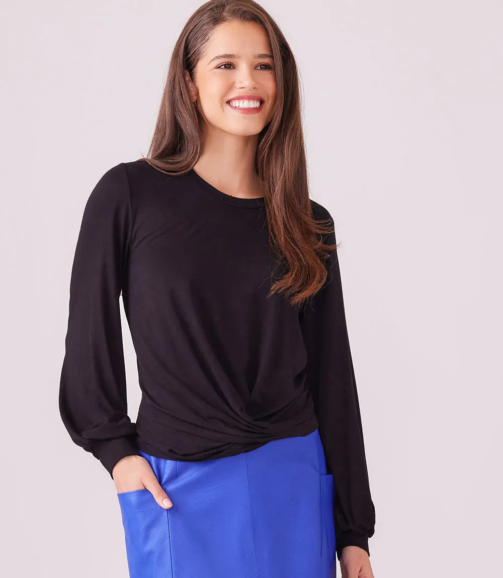 Drape Front Top