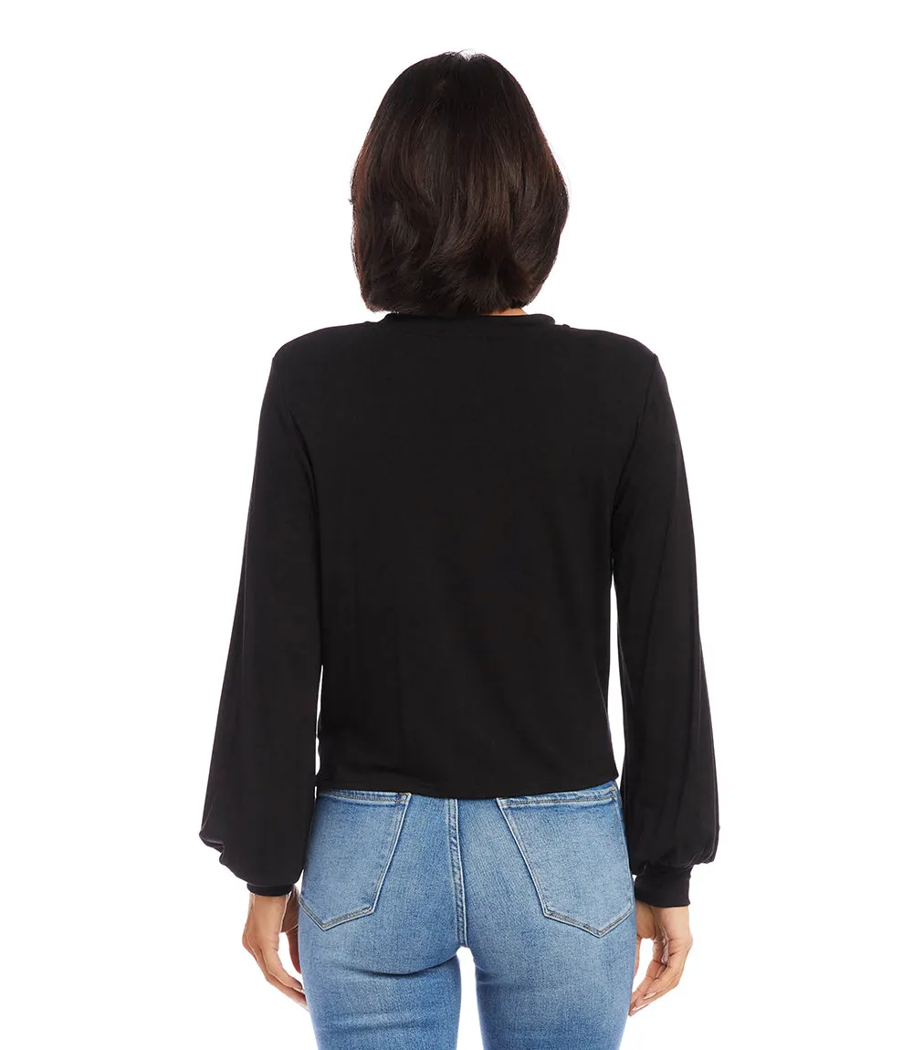 Drape Front Top