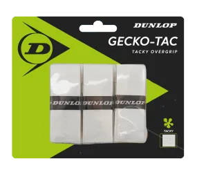Dunlop Gecko Tac Overgrip 3 Pack - White
