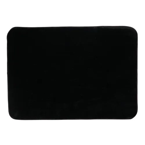 Faux Fur 60 x 40 Black Bathmat
