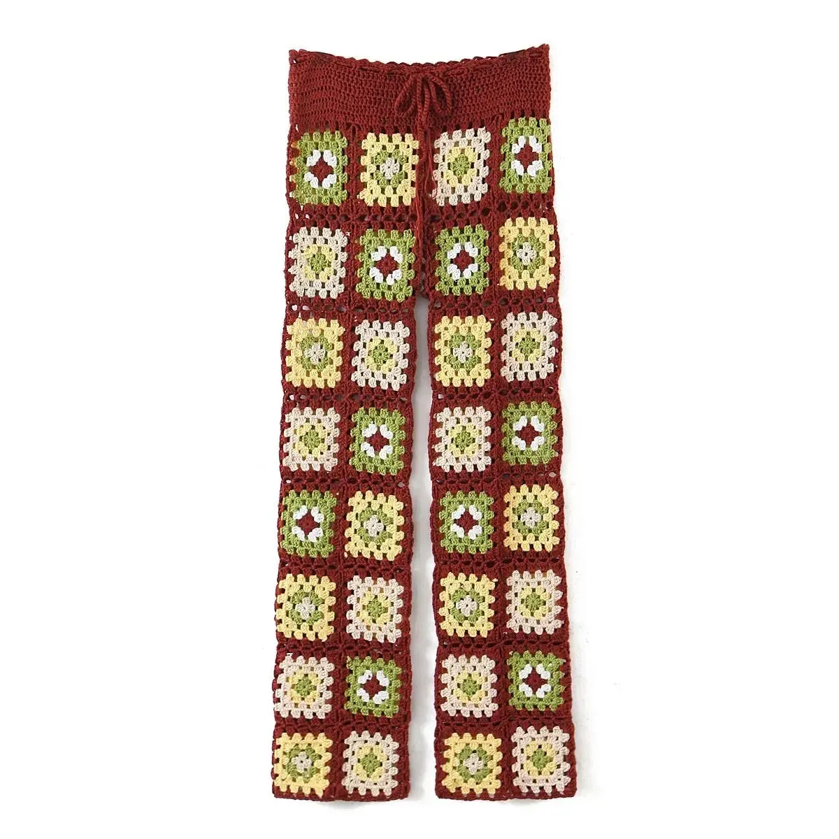 Floral Crochet Trousers