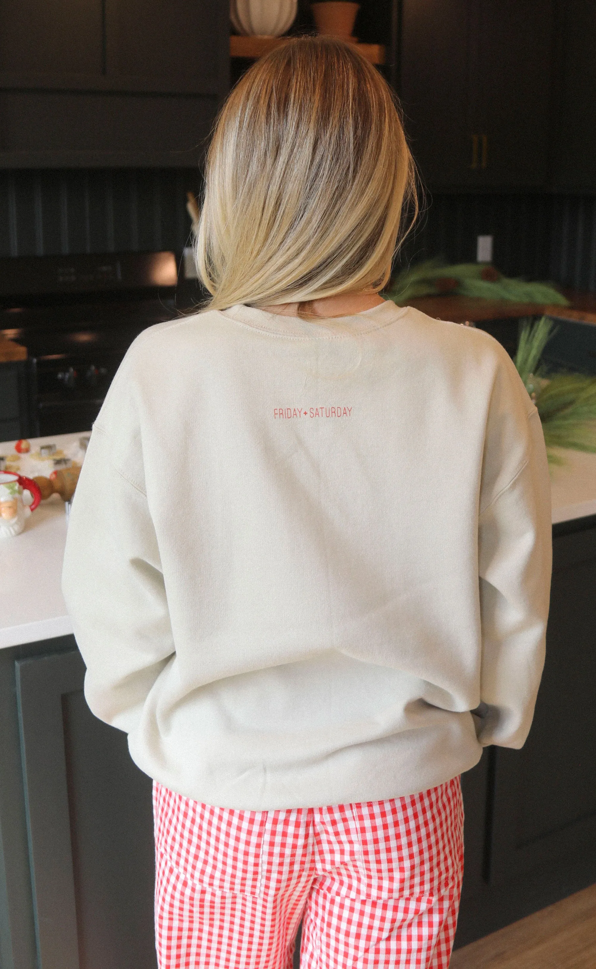 friday   saturday: santa world tour sweatshirt