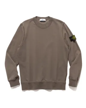 Garment Dyed Cotton Fleece Crewneck Walnut