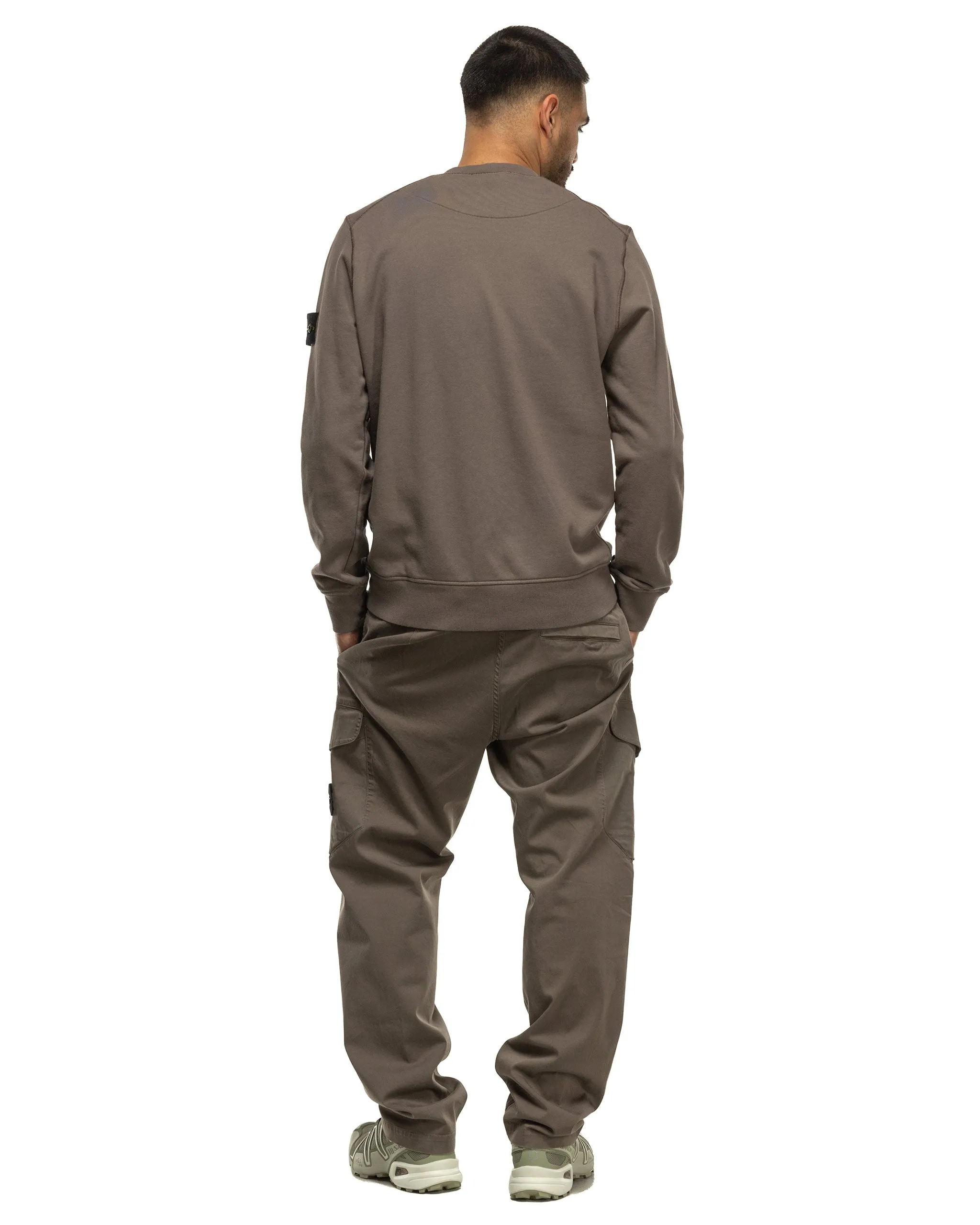Garment Dyed Cotton Fleece Crewneck Walnut