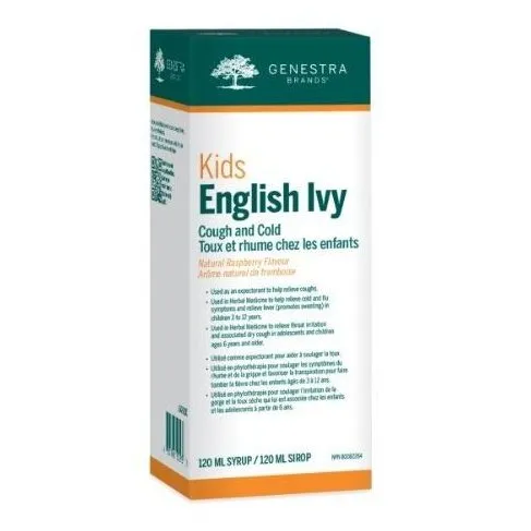 Genestra - english  ivy® kids cough and cold syrup : raspberry - 120 ml