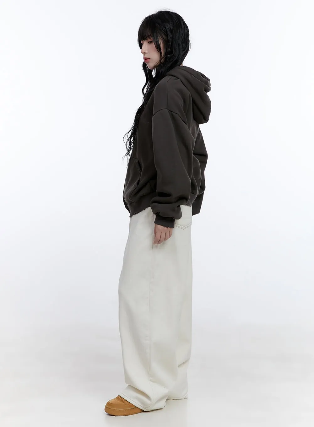 Graphic Oversized Hooded Sweatshirt CD419