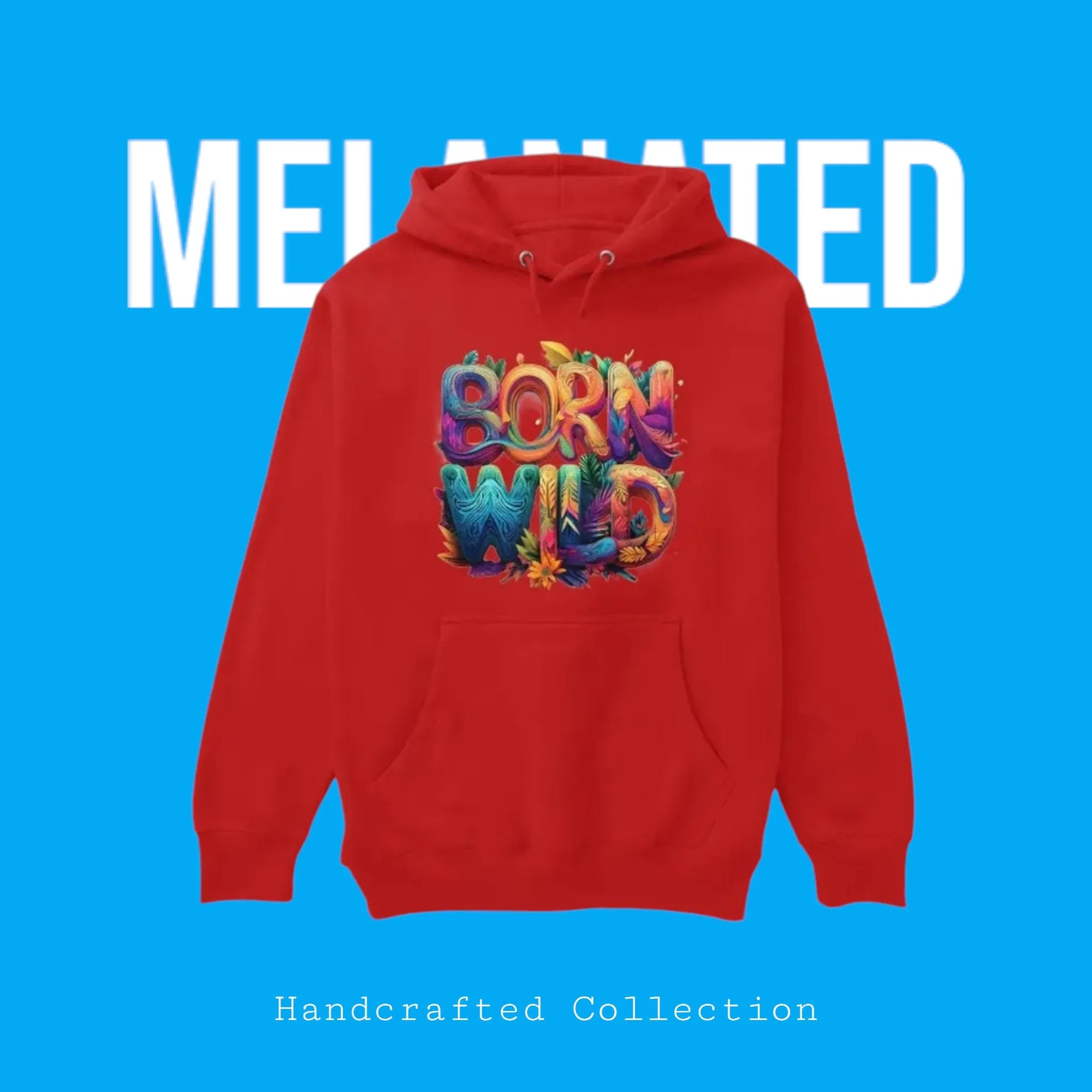 Hand-drawn Tiger Art, Unisex Graphic Pullover Hoodie - Bold Wildlife Design
