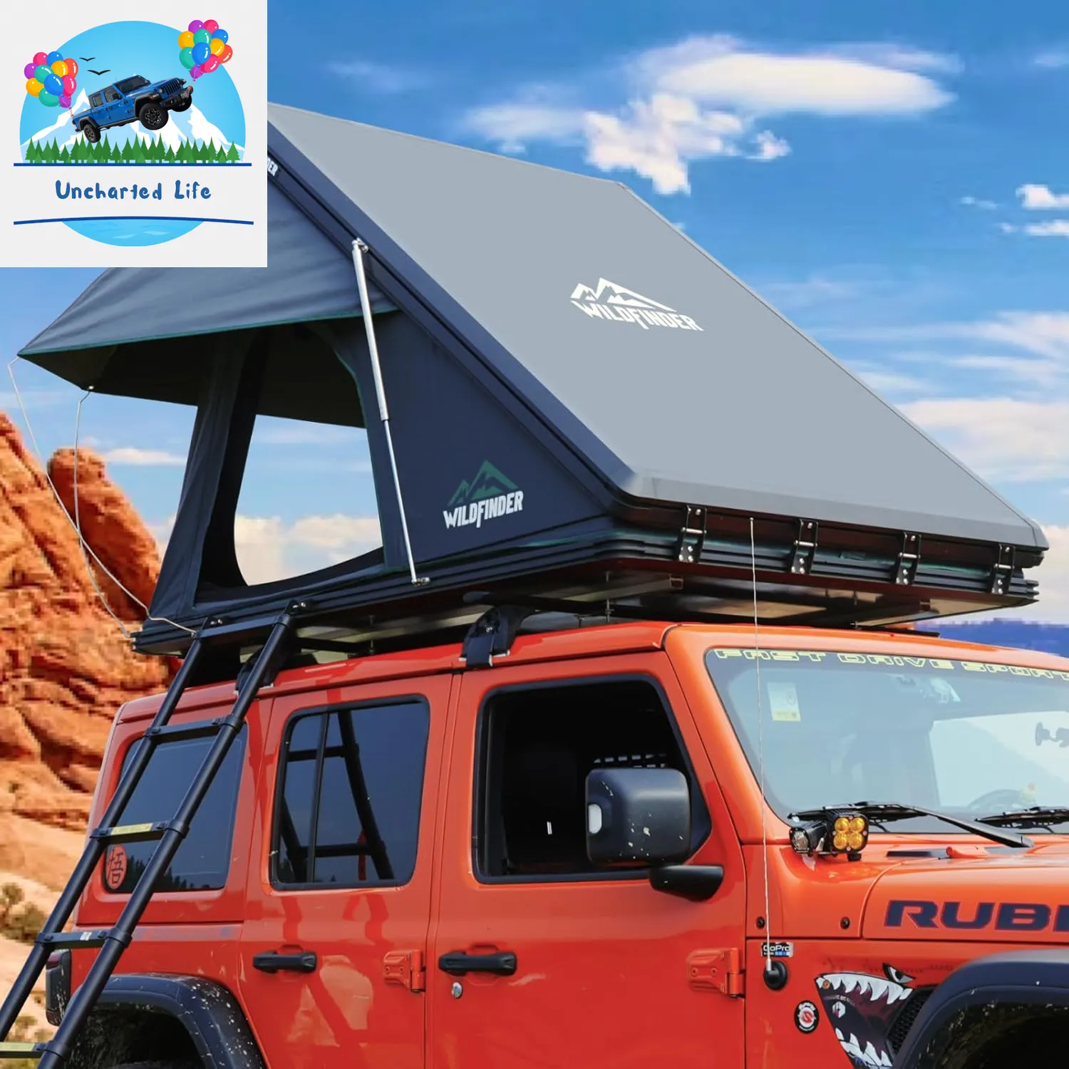 Hard Shell Rooftop Tent for Glamping – Fits SUV, Truck, Jeep