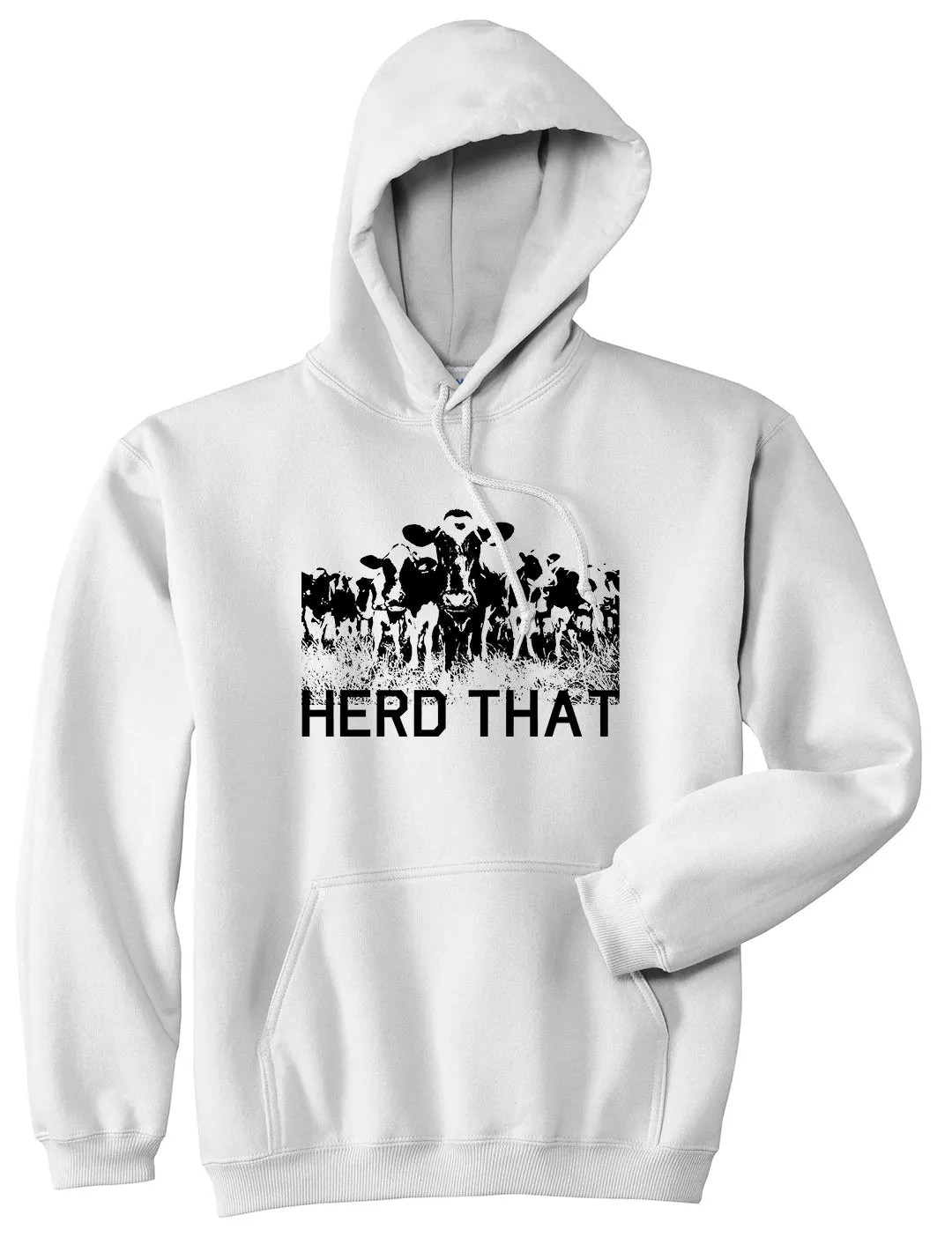 Herd That Cow Mens Pullover Hoodie