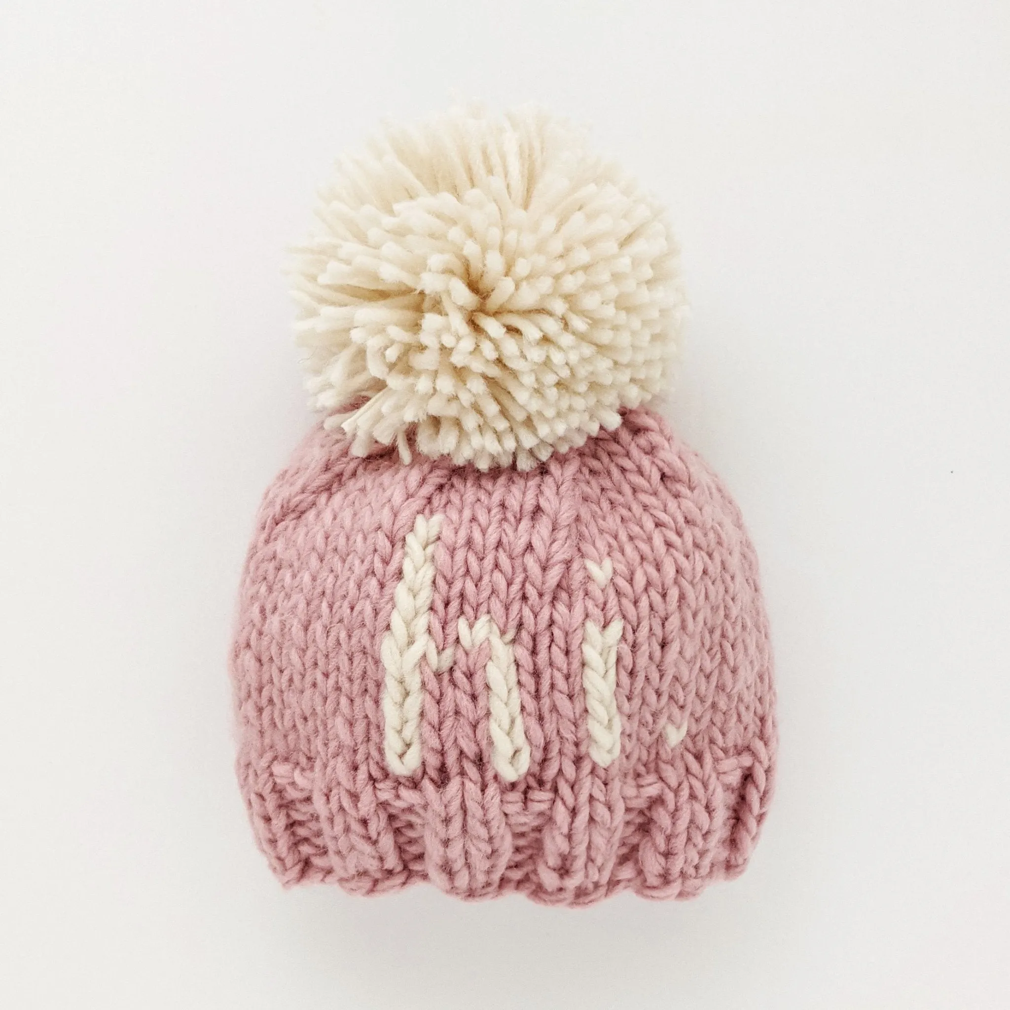 Hi Hand Knit Beanie