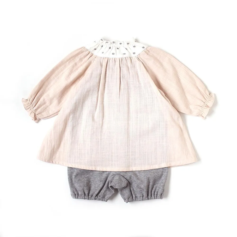 Hoppetta Tunic Coverall Water Polka - Pink (Web Shop Exclusive)