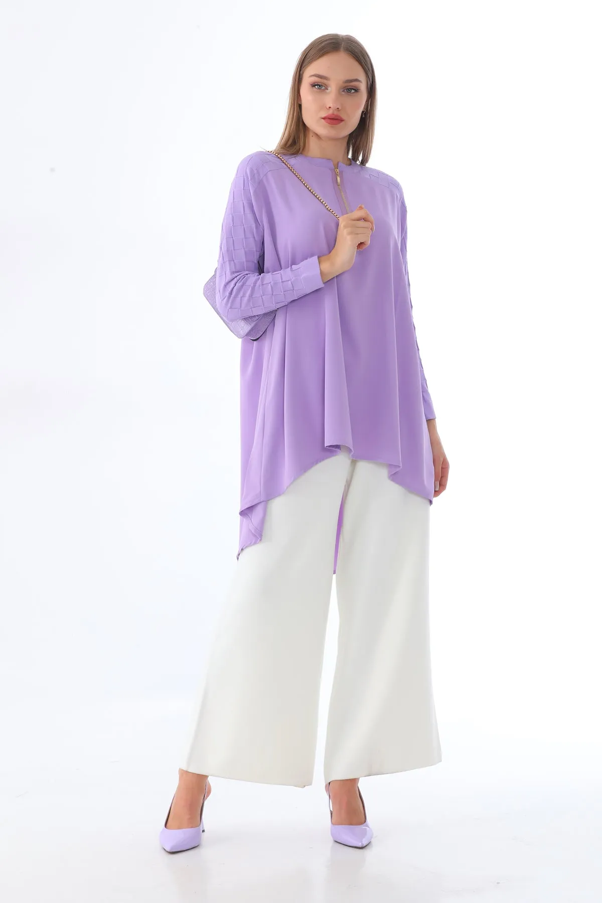 Invee 6143 Tunic Lilac