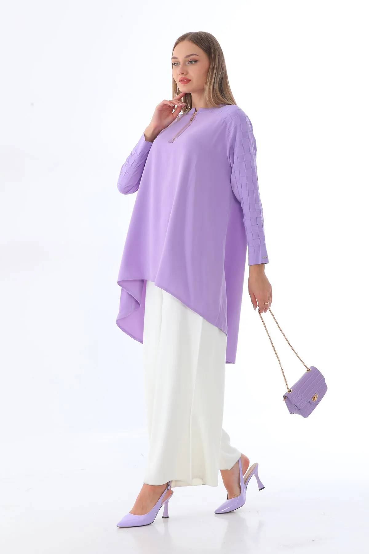 Invee 6143 Tunic Lilac
