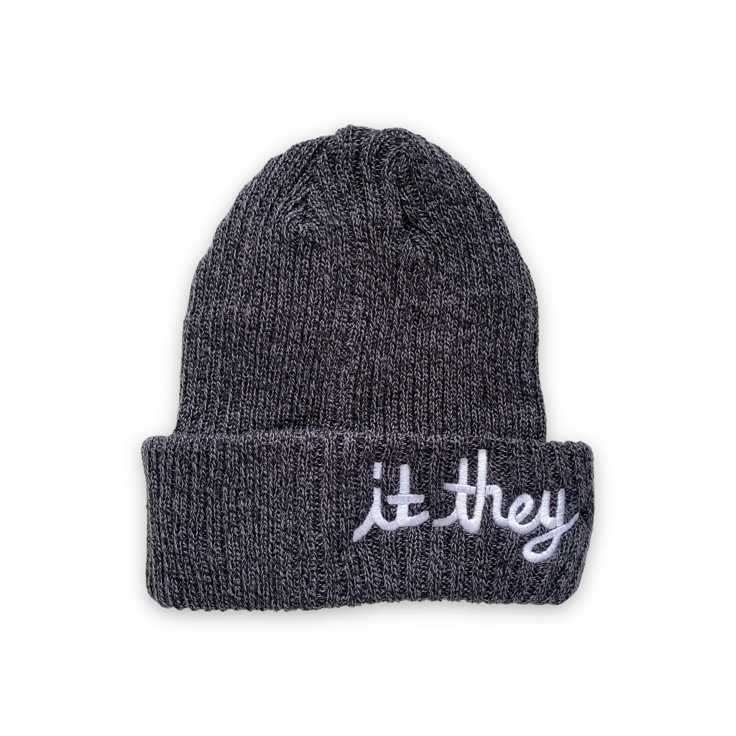 IT GIRL - IT BOY - IT THEY merino embroidered beanie