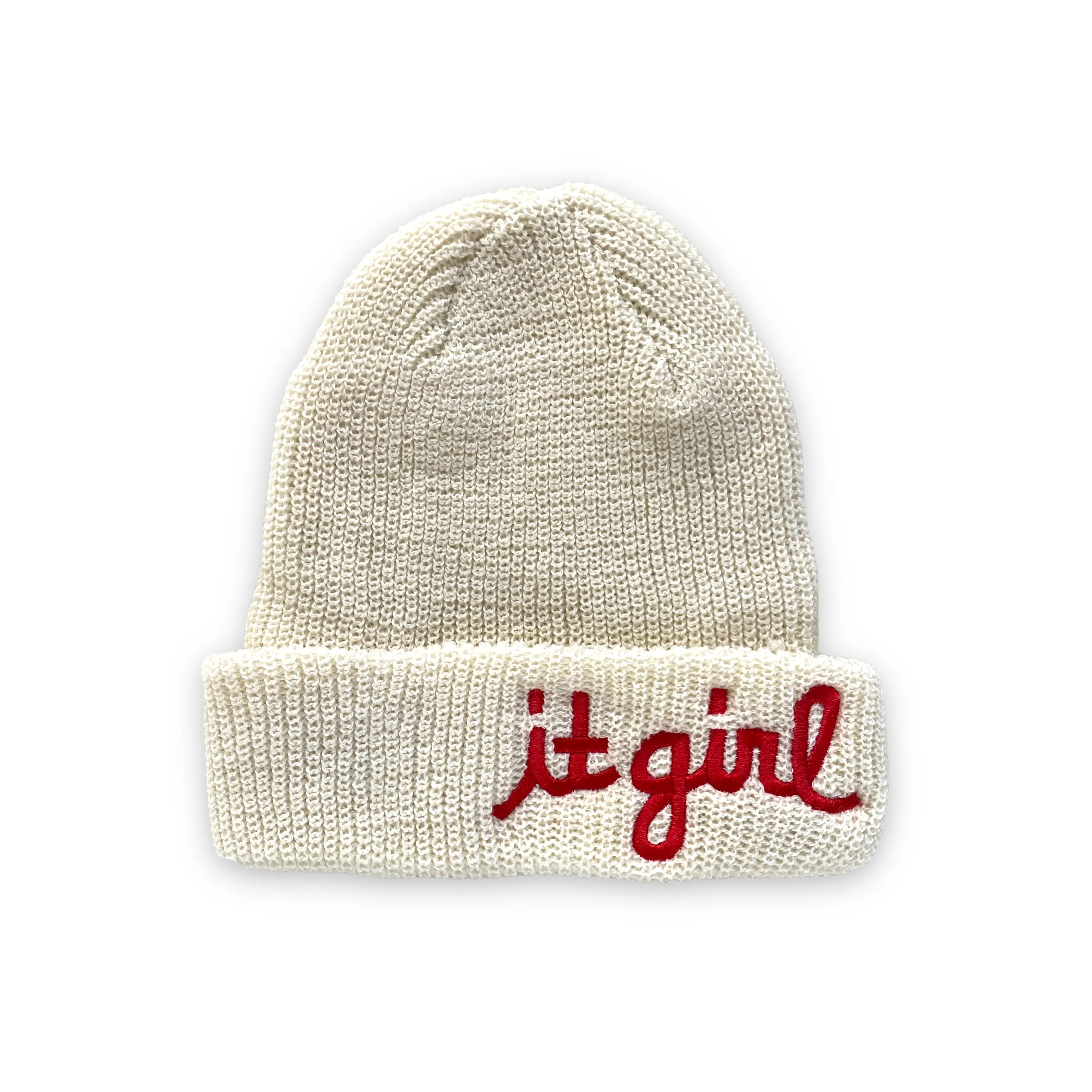 IT GIRL - IT BOY - IT THEY merino embroidered beanie
