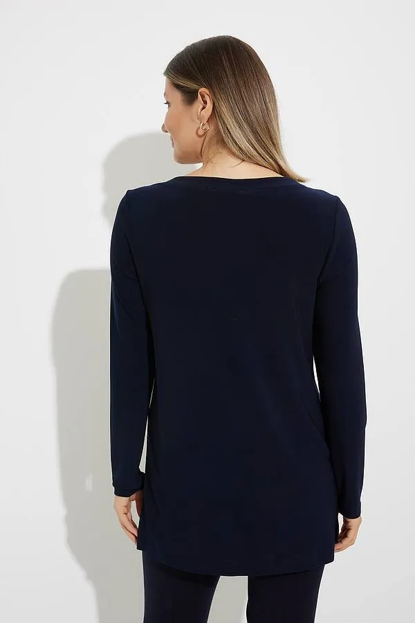Joseph Ribkoff Sale, 224158 Faux Leather Tunic