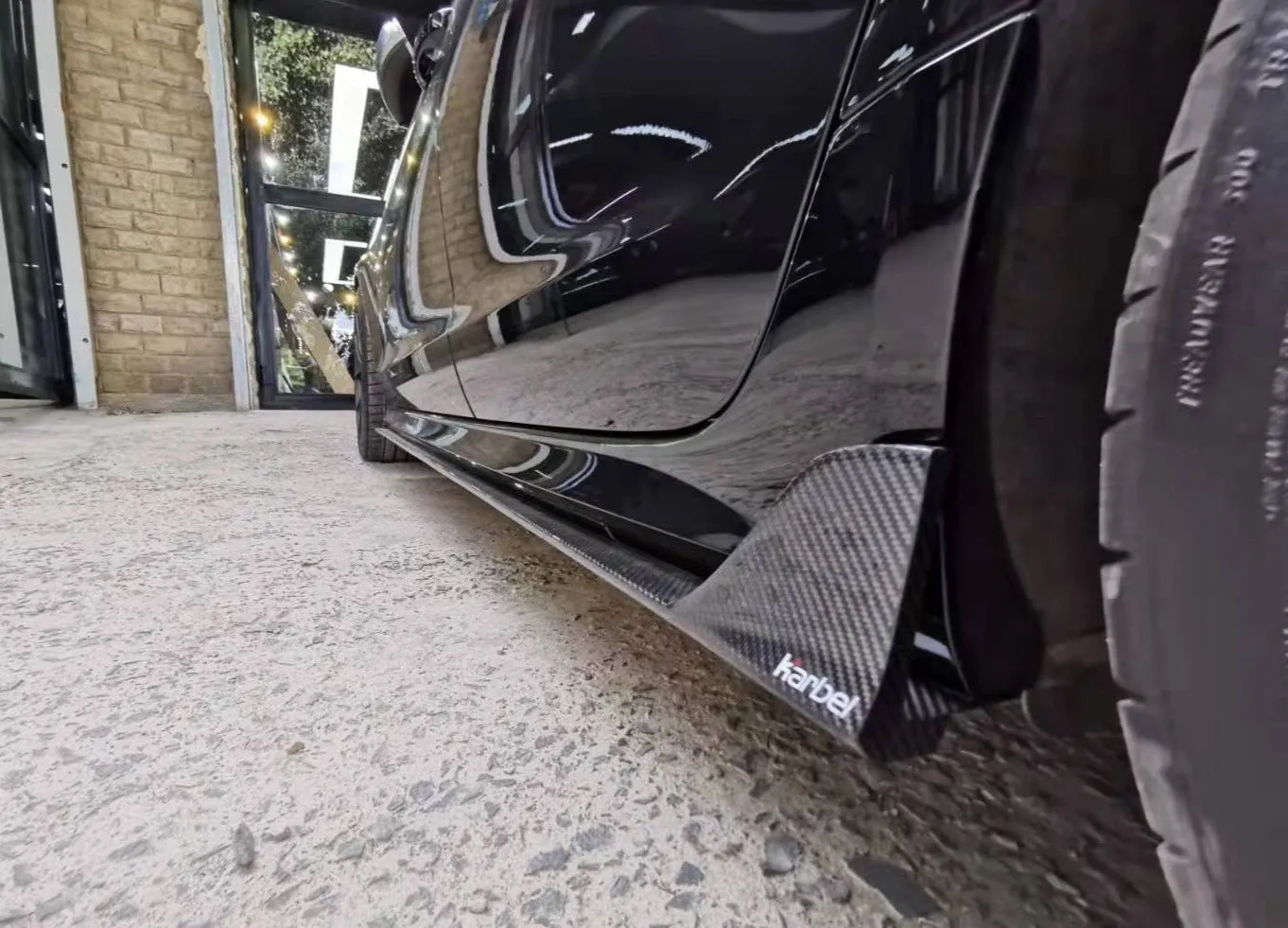 Karbel Carbon Carbon Fiber Side Skirts for Audi S6 & A6 S-Line & A6 Avant & A6 2016-2018 C7.5