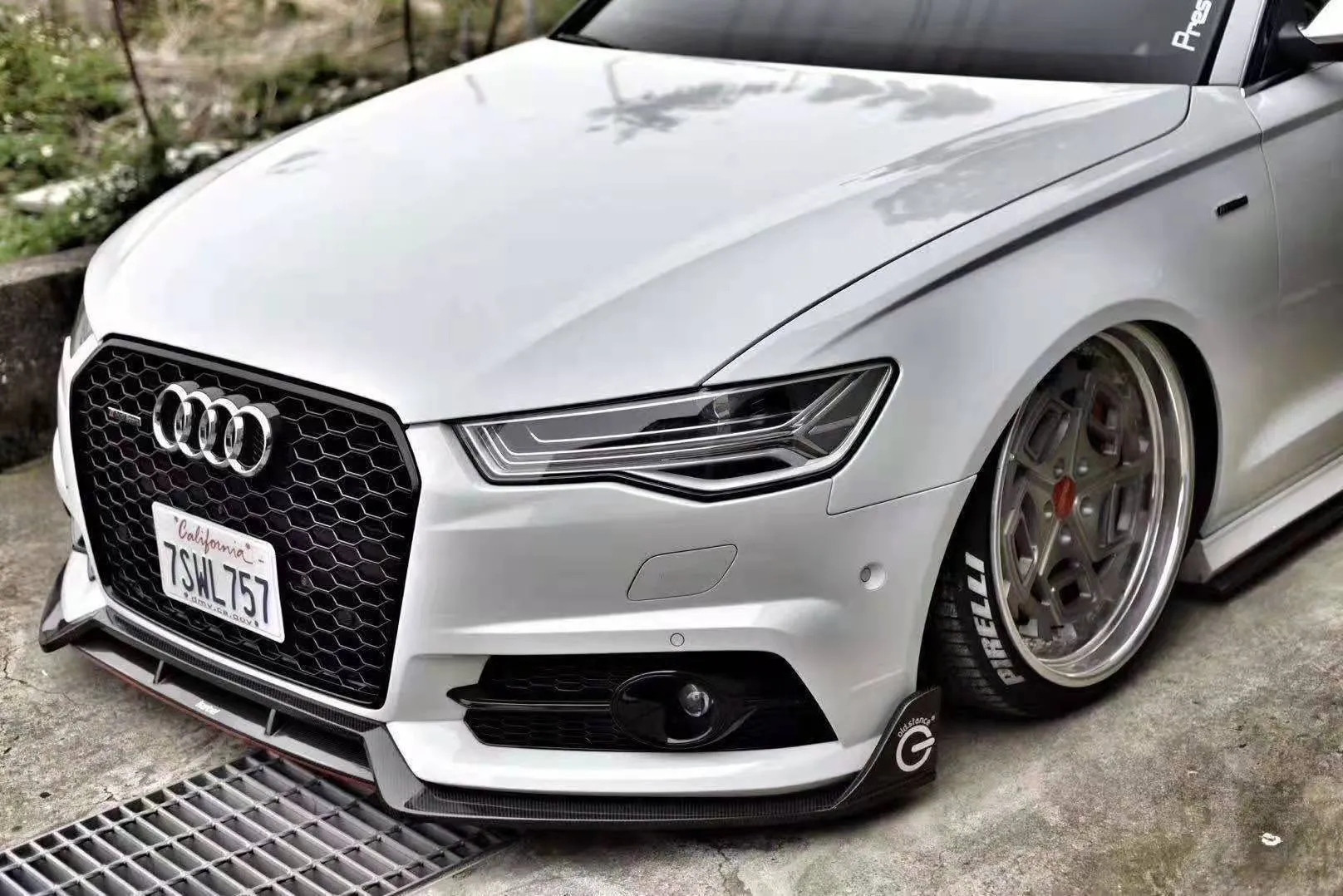 Karbel Carbon Dry Carbon Fiber Front Lip for Audi S6 & A6 S-Line & A6 Avant 2016-2018 C7.5