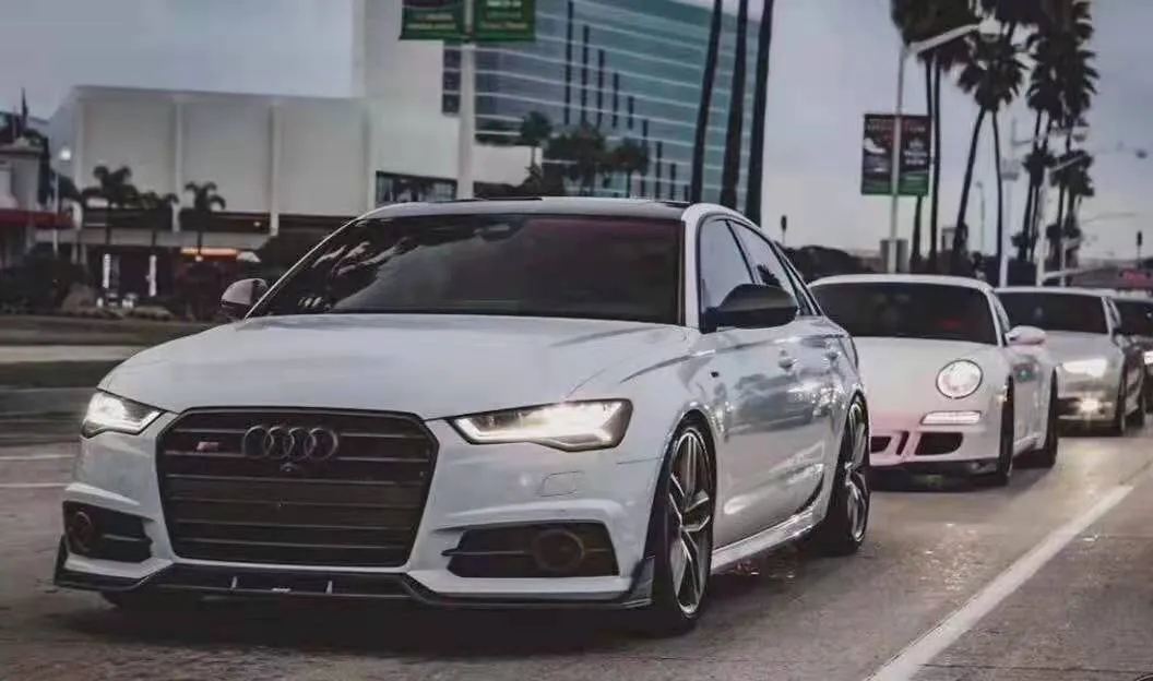 Karbel Carbon Dry Carbon Fiber Front Lip for Audi S6 & A6 S-Line & A6 Avant 2016-2018 C7.5