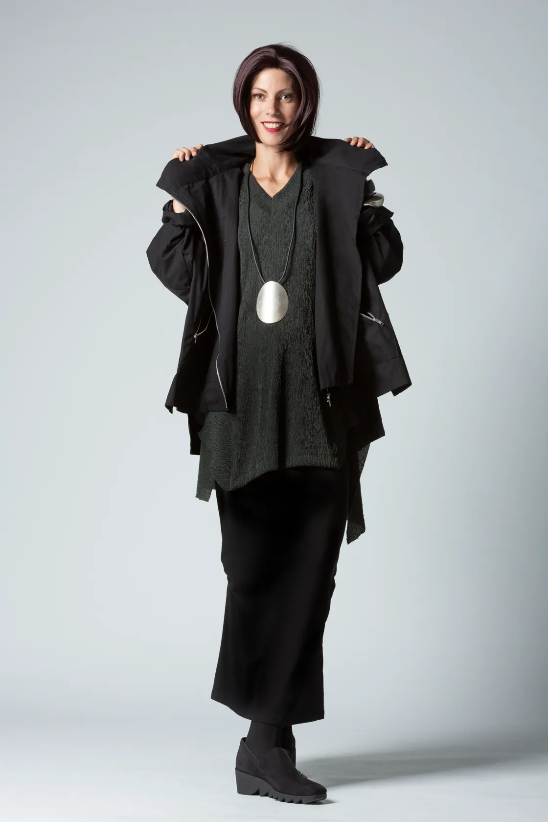 Left Bank Jacket in Black Canvas
