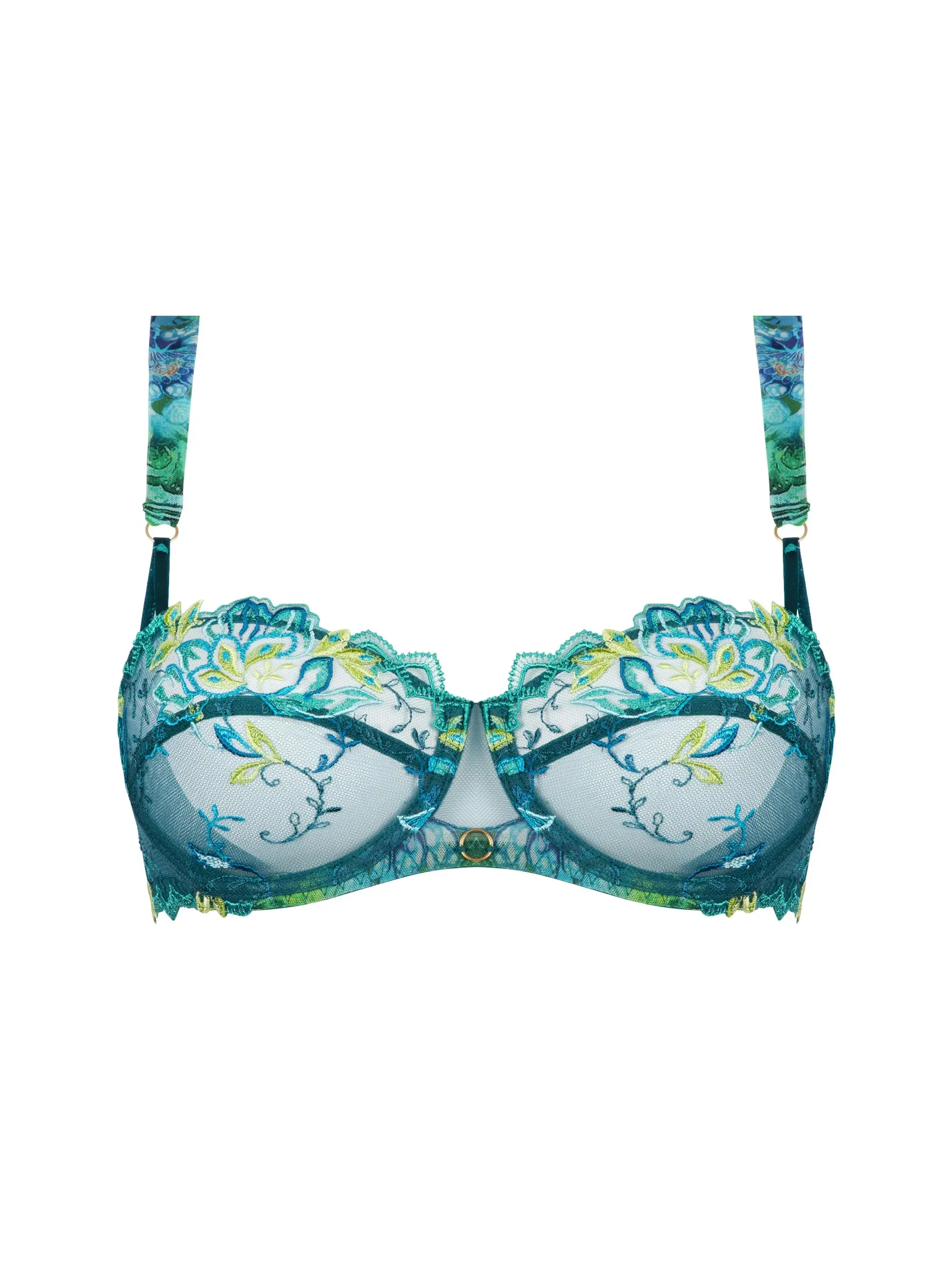 Lise Charmel-Aquatic Grace Low Cut - Floral Aqua