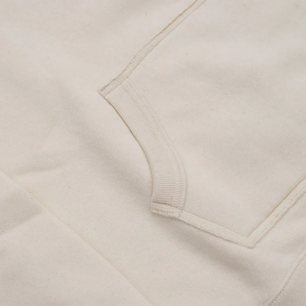 Loop & Weft Super Fluffy Knit After Hood Sweatshirt (Ivory)