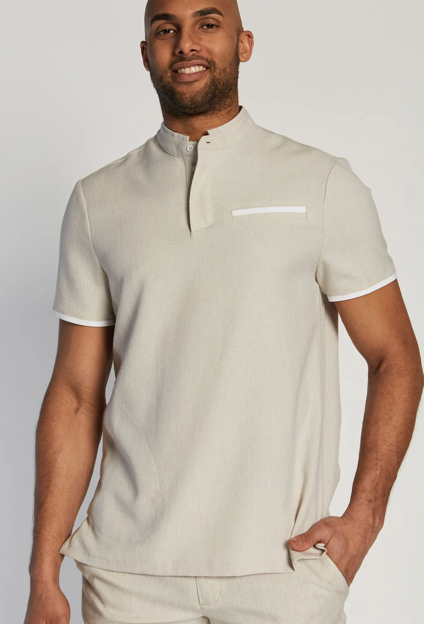 Men's Rio Faux Linen Tunic