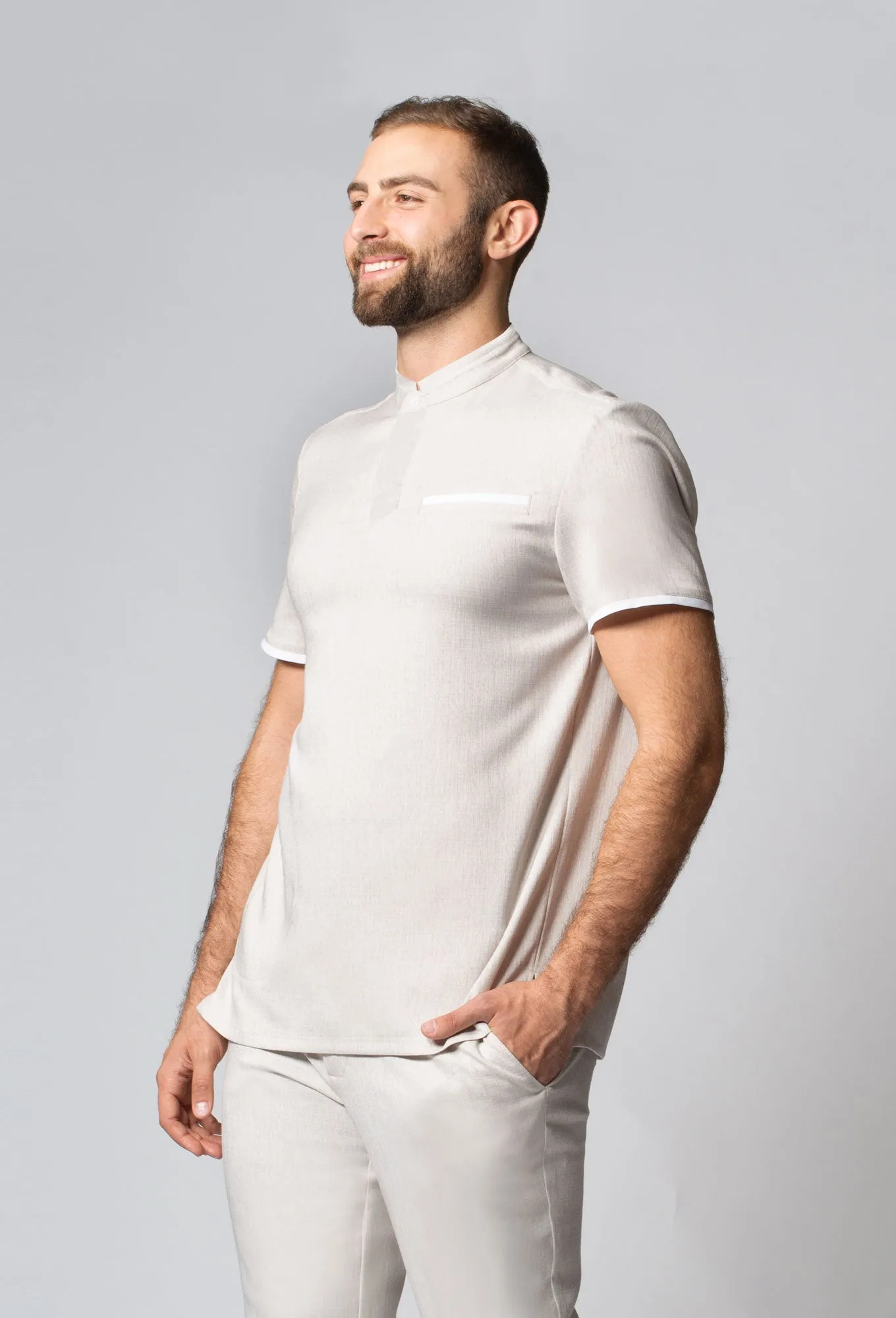 Men's Rio Faux Linen Tunic