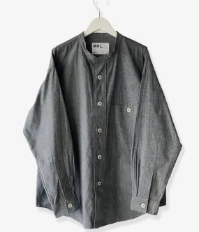 MHL./FADED COTTON SHIRTING SHIRT (INDIGO)